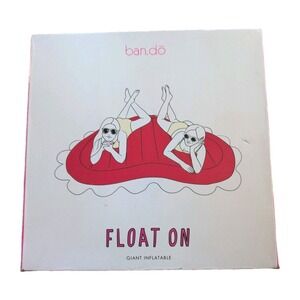 Float On Giant 70" Pool Inflatable Red Heart By Ban.do - New